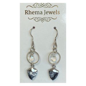 Rhema Jewels Dendrite Opal SWAROVSKI Earring